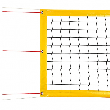 Сетка для пляжного волейбола. Диаметр нити 4 мм. Ячейка 10 cм. Цвет чёрный.